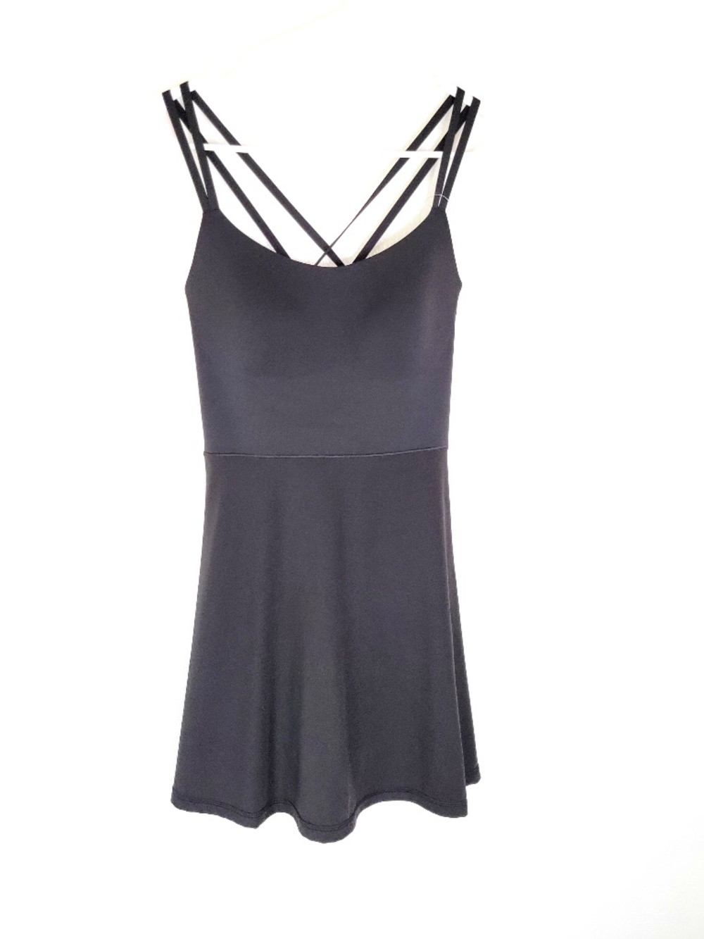 OFFLINE by Aerie Real Me Hold Up Strappy Athletic Dress Black - M
